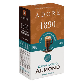 Cà phê hoà tan adore 1890 cappuccino almond