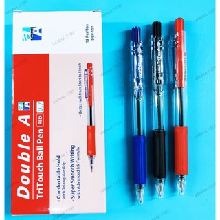 Double a dbp-107 tritouch 0.7mm bút bi mực xanh, đen và đỏ.