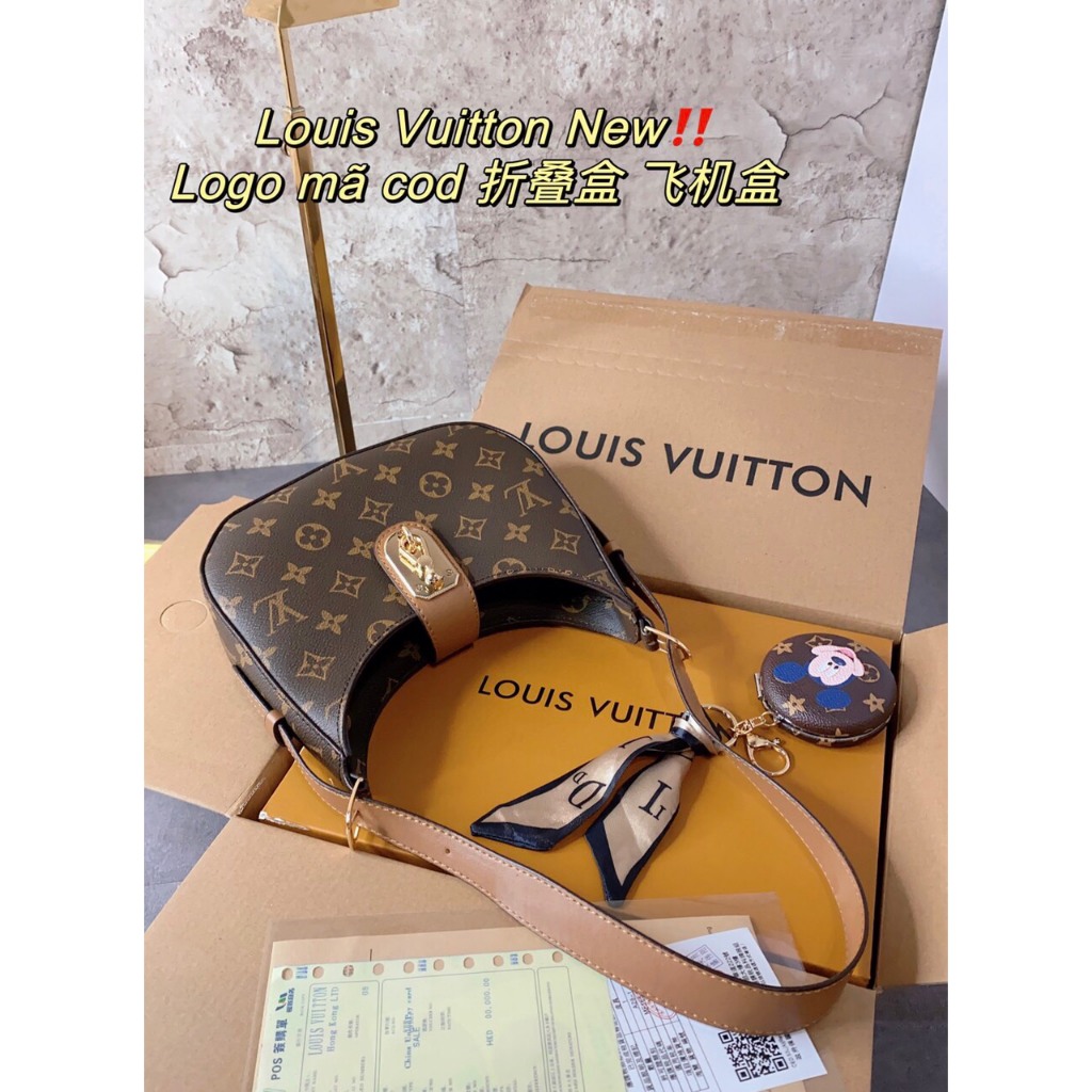 Túi kẹp nách mẫu mới có hộp tặng kèm khăn và gương thời trang bản cao cấp 2 bocx nam châm video ảnh thật MTA10/0600