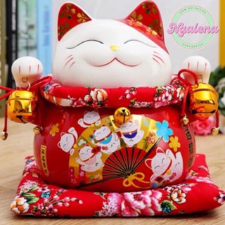 Mèo thần tài, mèo may mắn Maneki Neko kèm đệm (Hũ tiết kiệm)