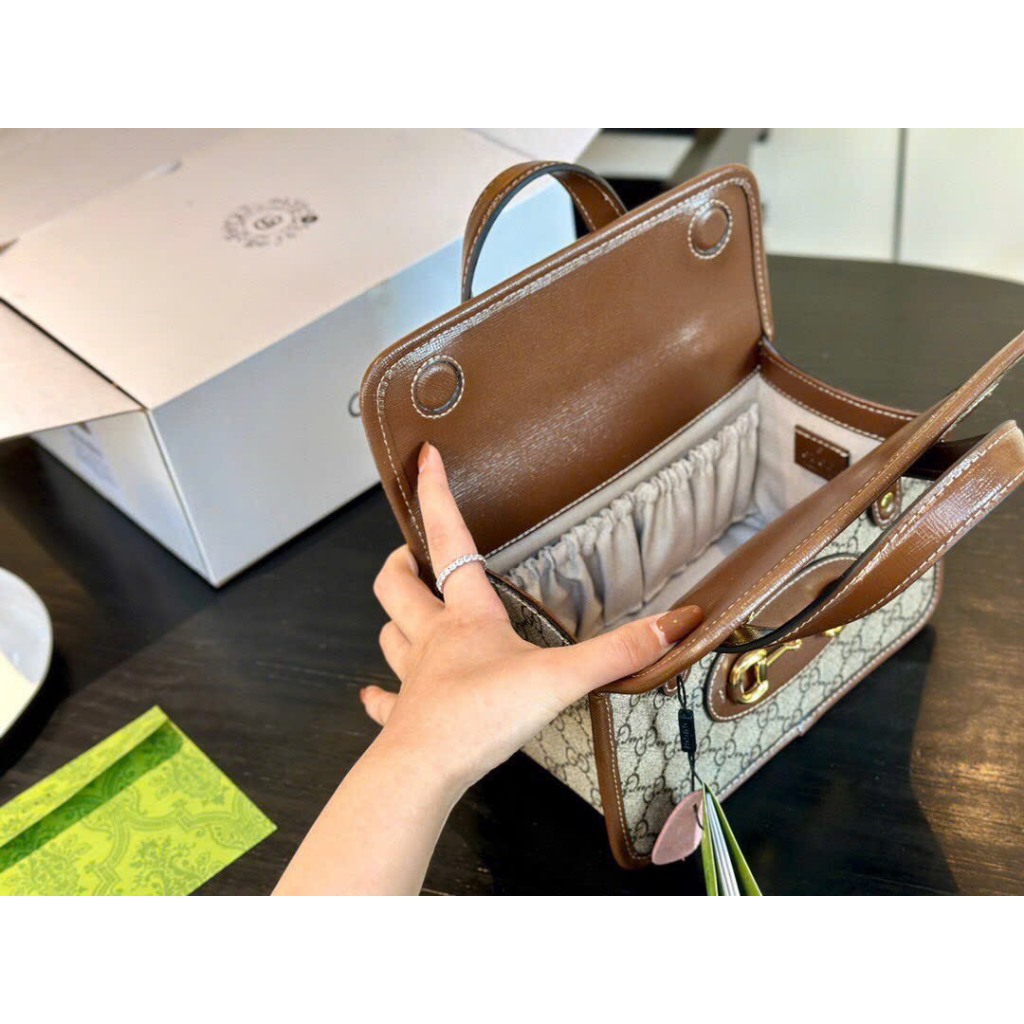 Túi xách nữ G.C hoa hậu sz23cm hàng chuẩn bản cao cấp móc túi mo vịt dập logo 2 đầu 2bocx nam châm video ảnh thật MTA07