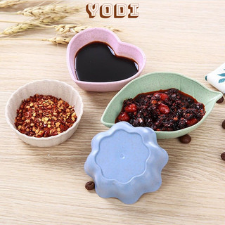 Chén đựng nước chấm chất liệu nhựa lúa mạch, Chén đựng gia vị nhiều hình xinh xắn, an toàn khi sử dụng, chén nước chấm