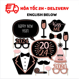 Bộ phụ kiện chụp hình Happy New Year ptk24