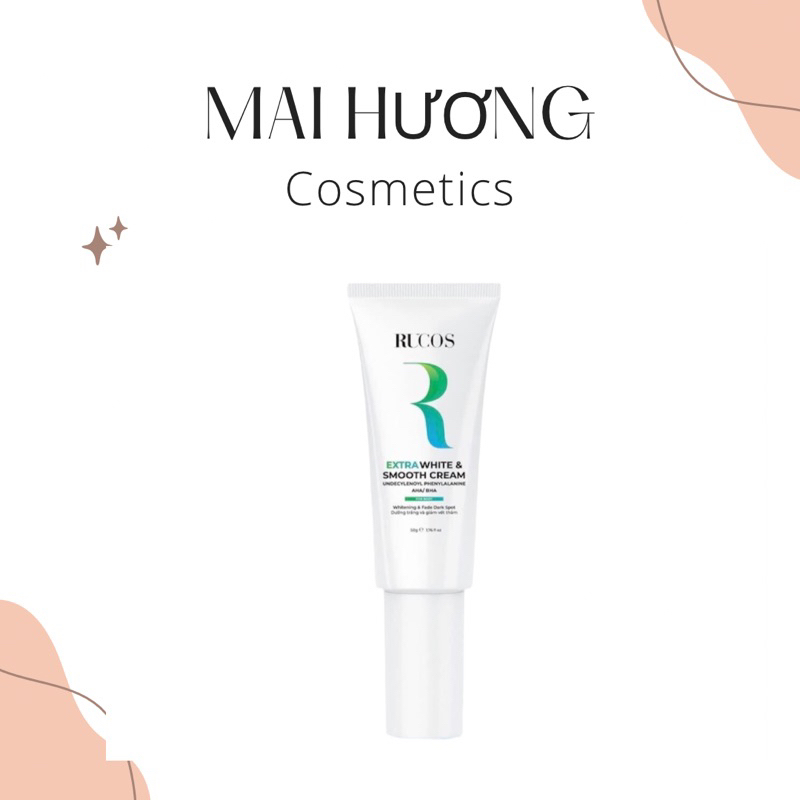 [Kem mờ thâm cơ thể] Extra White & Smooth Cream - Rucos