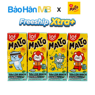 [Tặng 3 Cốc] Sữa Lúa Mạch Lof Malto Hương Socola Bạc Hà - Thùng 48 Hộp 180ml