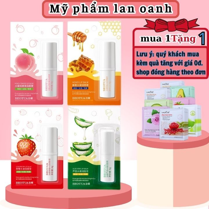 son dưỡng môi không màu LIP BALM BEOTUA dưỡng ẩm,chống nứt nẻ,căng mọng môi