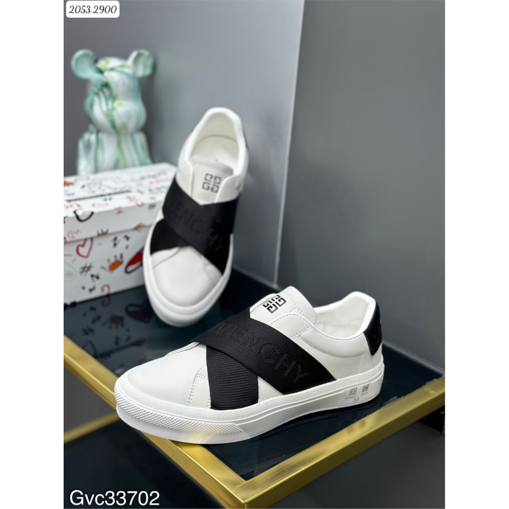 Giày Lười Bố Già  Karl dân chơi logo thêu, Giày Dio.r_Vân Dệt Canvas, Giày Lười Chun Chéo, Chun Ngang_GVC_DG HOT 2023