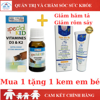 Special Kid D3 & K2 Vitamins giúp hấp thụ canxi tăng chiều cao nhập khẩu Pháp chai 10ml dạng drop HCM PHARMA SPC20