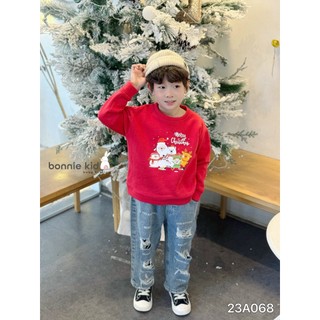 Áo noel cho bé, chất liệu nỉ ấm áp, size 9-29kg