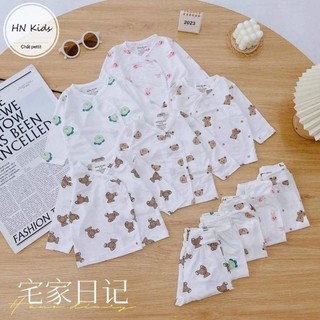 Bộ Quần Áo Dài Tay Vải Thun Lạnh Cho Bé