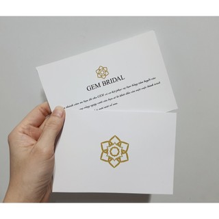 Thẻ cảm ơn size a6 - 100 cái