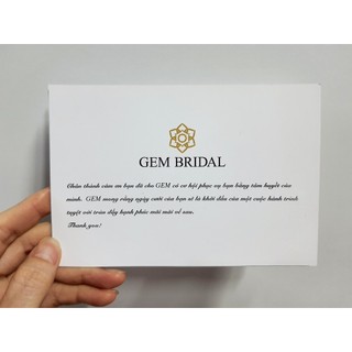 Thẻ cảm ơn size A6 (10x15) - 100 cái