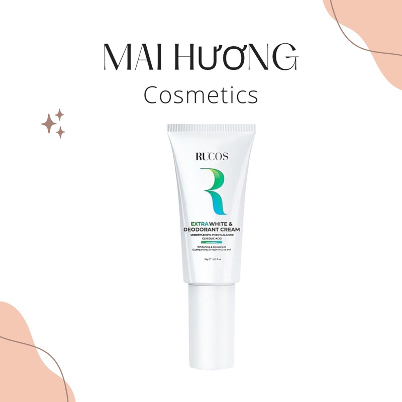 [Kem trắng nách khử mùi] Extra White & Deodorant - Rucos