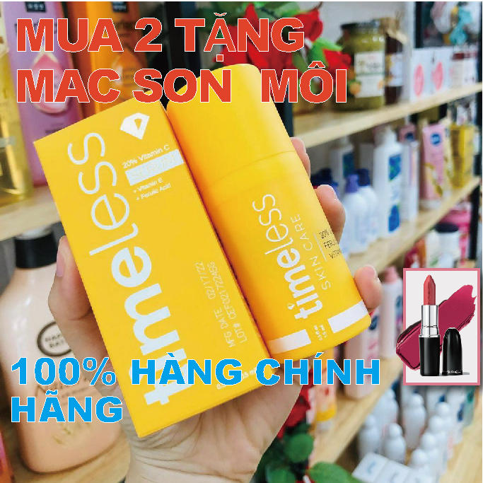 💥CHÍNH HÃNG💥 Tinh Chất Timeless 20% Vitamin C Serum Giảm Thâm Dưỡng Trắng Da 30ml (vic)