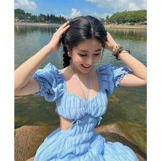 thanh lý đầm maxi đi biển shop brie clothes