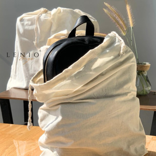 Túi rút vải mộc dust bag đựng túi xách sản phẩm size to chắc chắn LENIO DRM