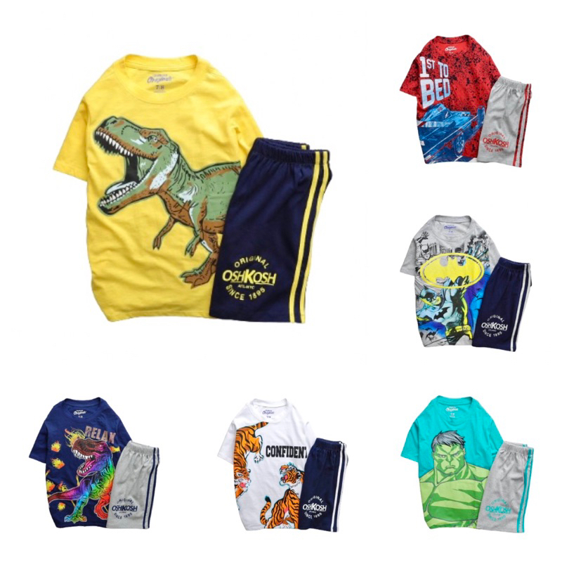 Bộ Thun Cotton Tay Ngắn Bé Trai 5 - 16 tuổi vnxk 11/2023