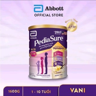Bộ 4 lon sữa bột pediasure 1.6kg hương vani date 2026