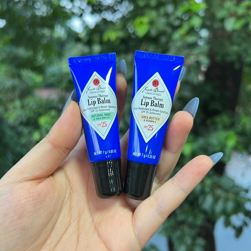 Set Dưỡng Môi Chống Nắng JACK BLACK Lip Service - Lip Balm SPF 25 Duo Mint & Shea