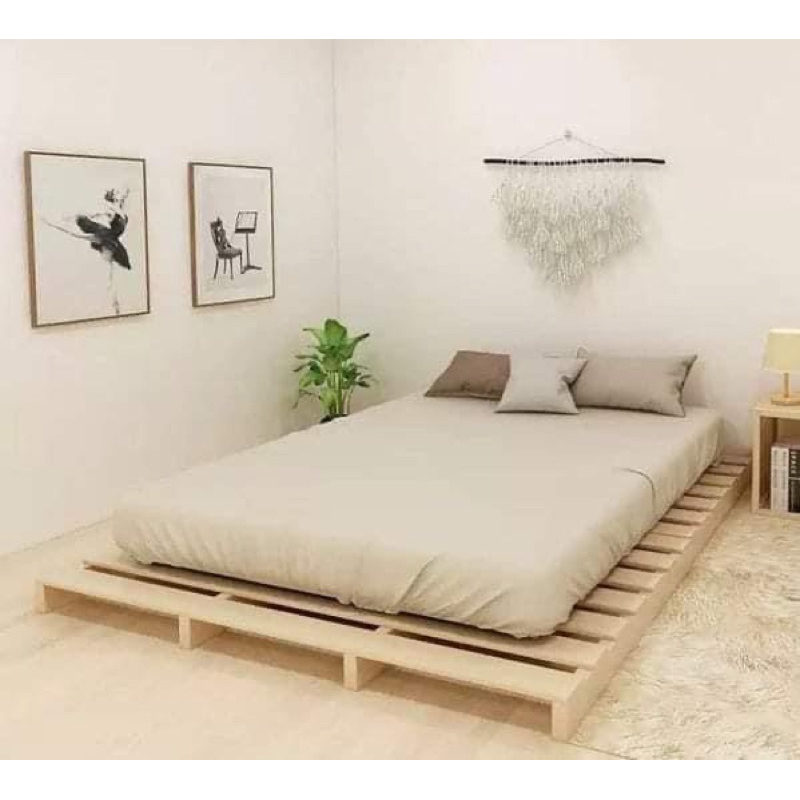 Giường Pallet Gỗ Thông Mĩ Nhập Khẩu-Decor The Sun