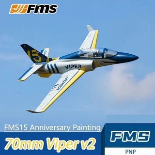 Máy bay điều khiển viper v2 fms 70mm 6s.