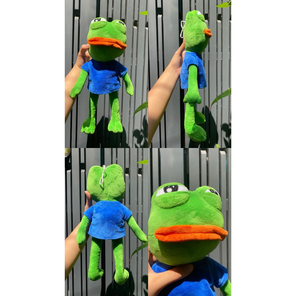 [GOURY.LOU] Gấu bông ếch Pepe, Kermit Meme hài, bựa, đáng iu siu giải trí