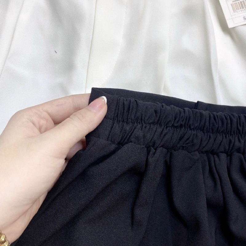 QUẦN SHORT LƯNG CAO XẾP LY