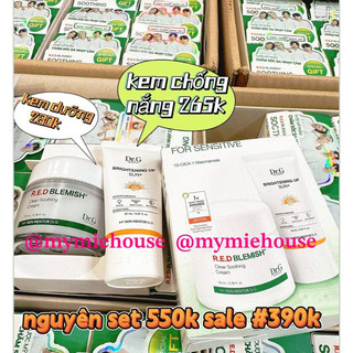 Set kem dưỡng và kem chống nắng dr.g