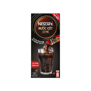 Hộp 5 gói nước cốt cà phê đen đá nescafe 375ml