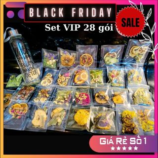 [SALE] Set 28 gói trà Detox hoa quả sấy Sunie - Trà detox giảm cân + tặng kèm bình 500ml + 2 gói xông mặt thảo dược