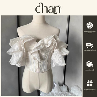   Sẵn  Áo trễ vai bèo có mút ngực hot trend phong cách hàn quốc   kèm ảnh thật   M15 