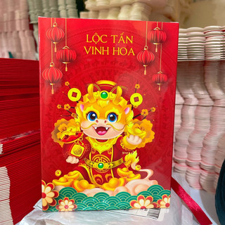 Vỏ hộp Rồng Tài Lộc đựng bánh kẹo trà nho đóng giỏ quà tết