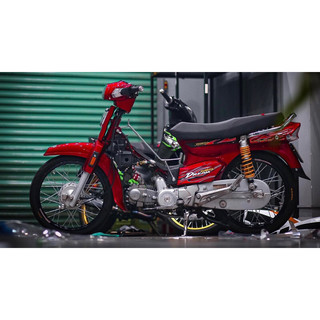 tem lửa xe dream đỏ đẹp
