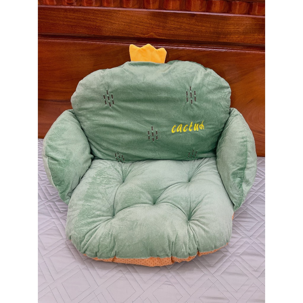 Đệm lót ghế văn phòng hình thú dễ thương bằng vải lông cỡ lớn chuẩn loại 1