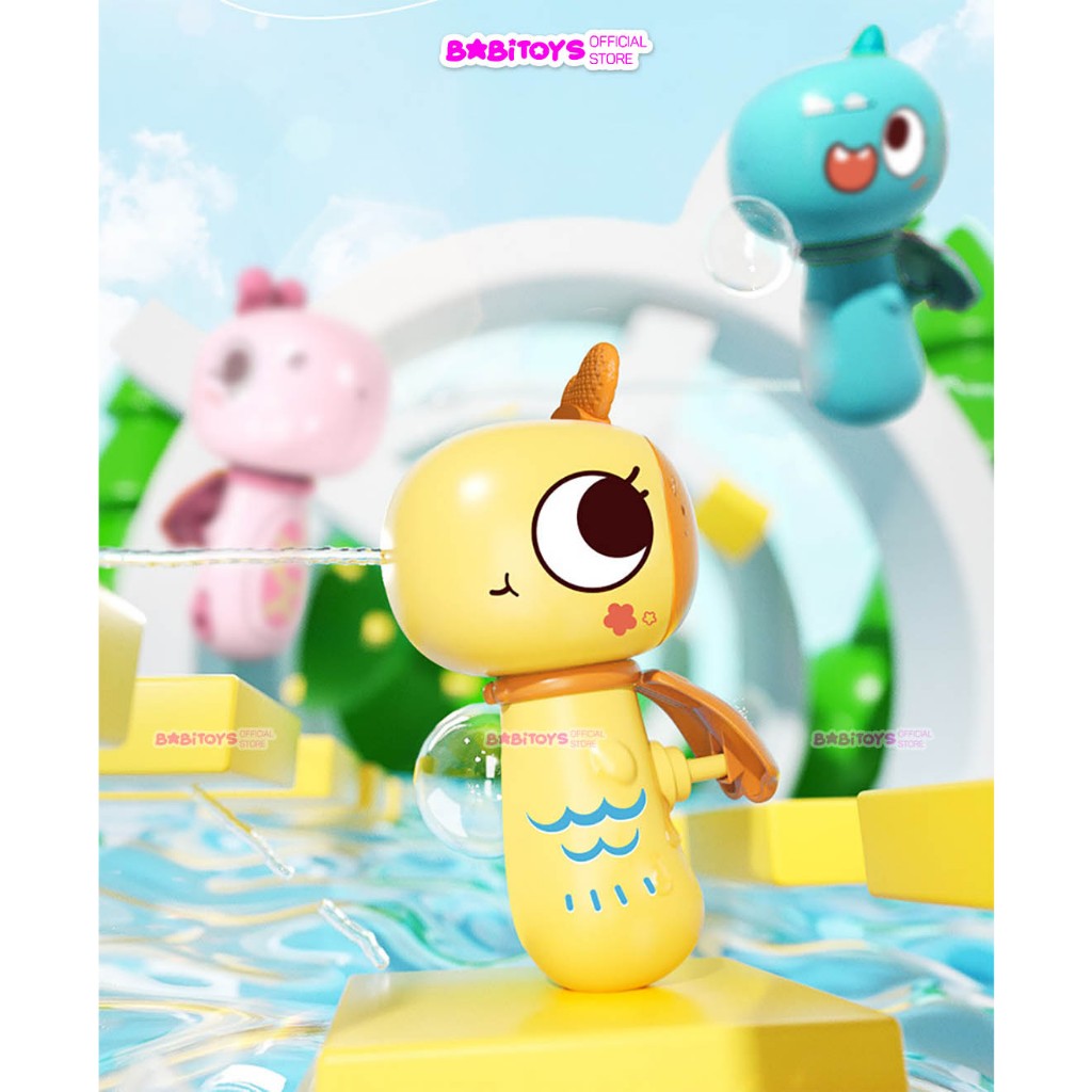 Súng nước đồ chơi cho bé hình động vật khủng long cute, đồ chơi vận động mùa hè, đồ chơi nhà tắm và bể bơi cho bé