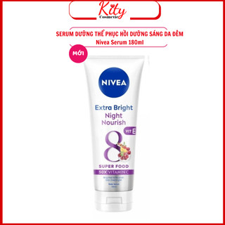 Tinh chất dưỡng thể dưỡng trắng Nivea ban đêm 180ml