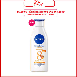 Sữa dưỡng thể dưỡng trắng Nivea giúp phục hồi & chống nắng (200ml)