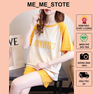 Bộ đồ nữ mặc nhà set quần áo thể thao chất cotton phong cách hàn quốc