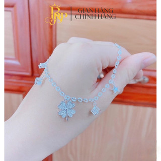 Lắc tay bnp mix charm xinh xắn, vòng tay nữ bạc ta dày dặn