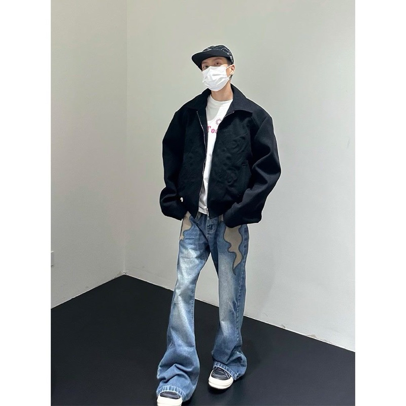 DESIGNED JEANS - Quần jeans nam ống loe trendy