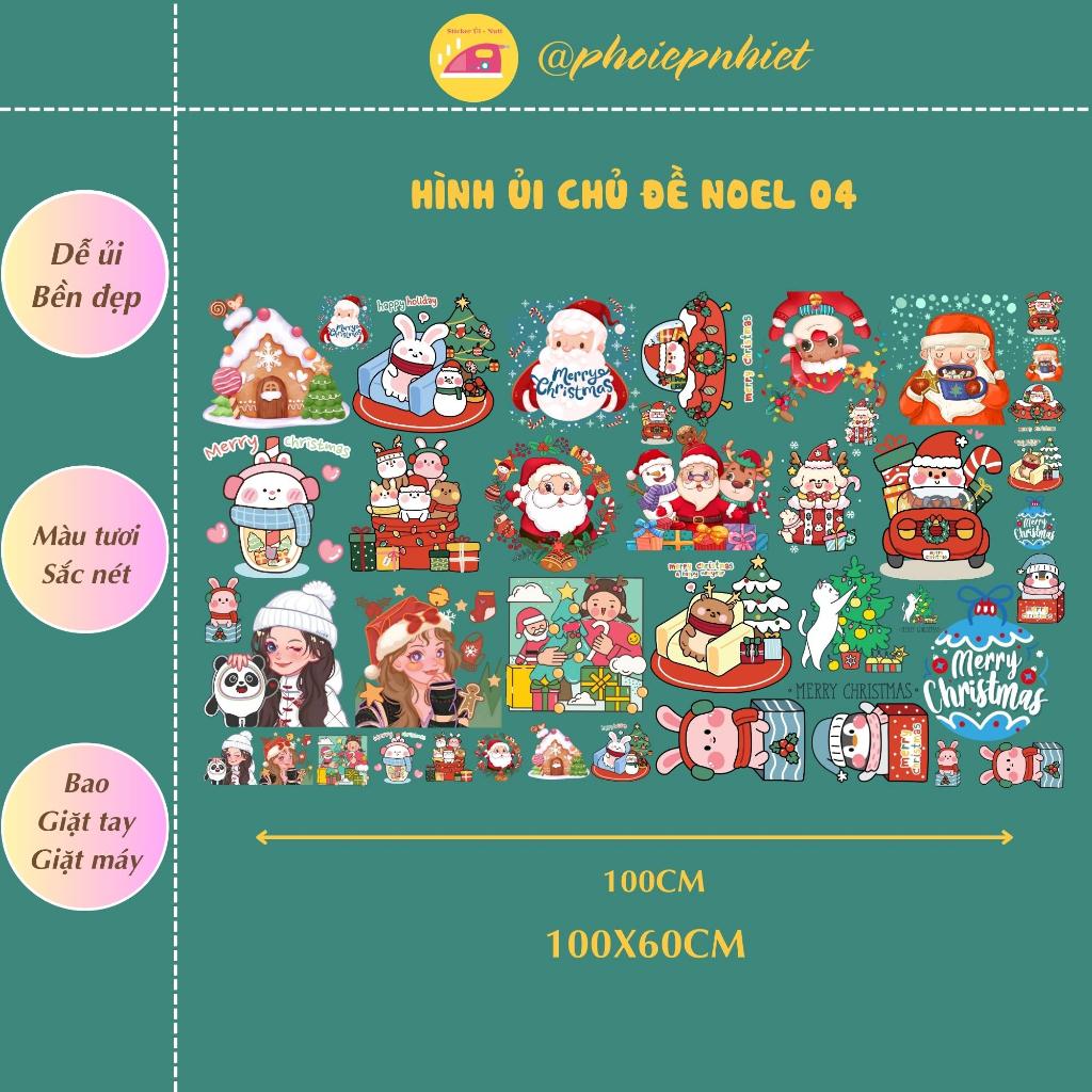 Hình ủi, ép nhiệt chủ đề hình Noel 04 dễ thương