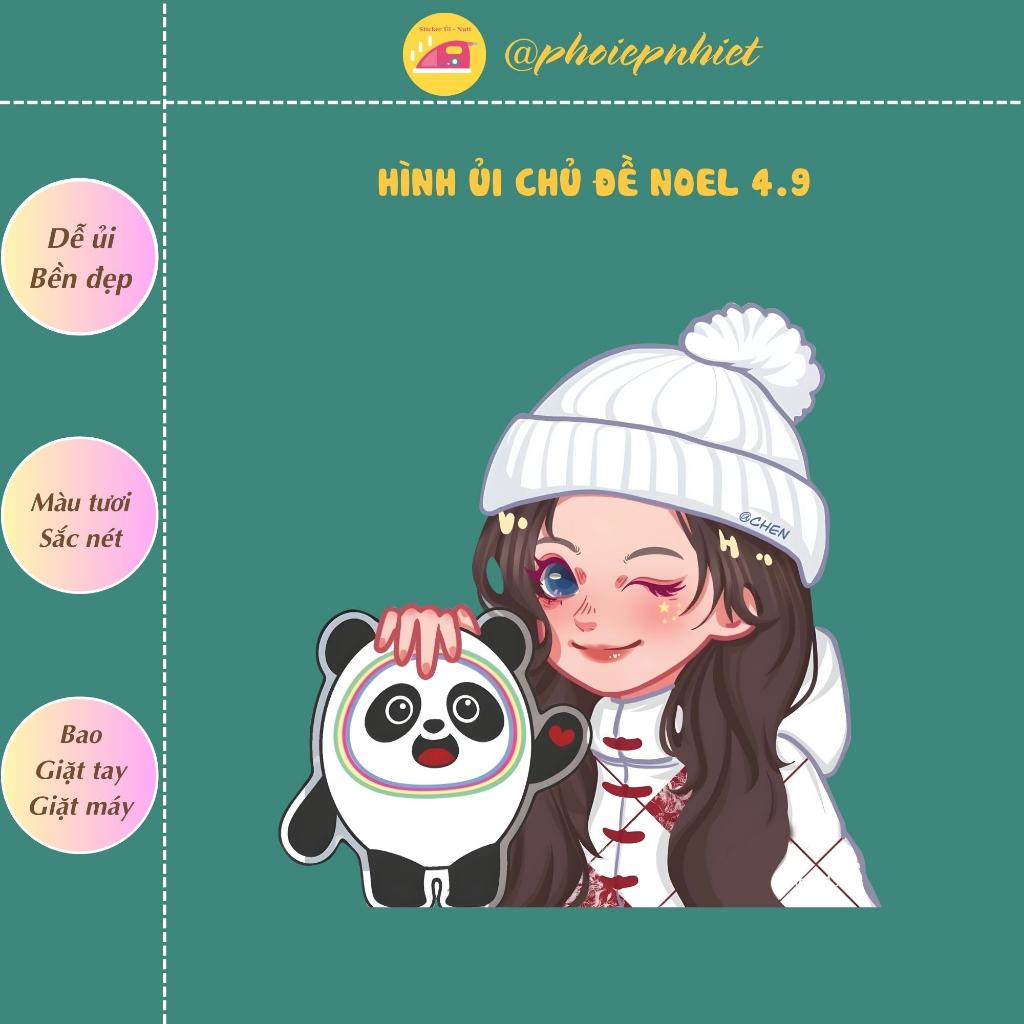 Hình ủi, ép nhiệt chủ đề hình Noel 04 dễ thương