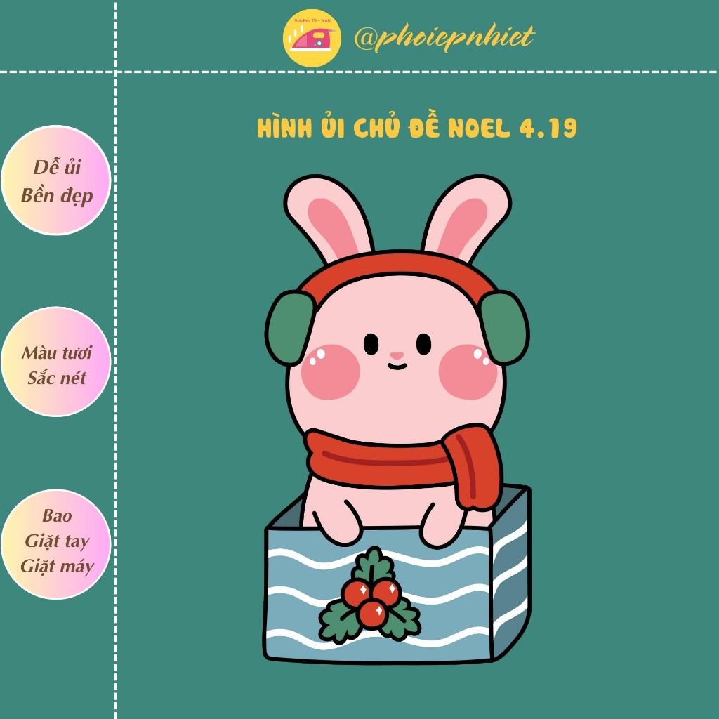 Hình ủi, ép nhiệt chủ đề hình Noel 04 dễ thương