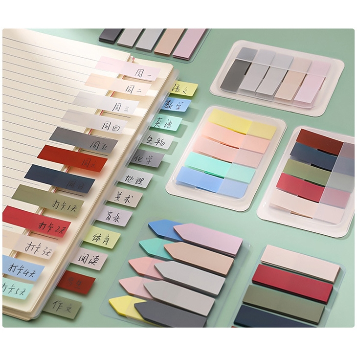 Giấy note đánh dấu sách dễ thương giấy dán ghi chú đánh dấu trang sách văn phòng phẩm phong cách Hàn Quốc GN02