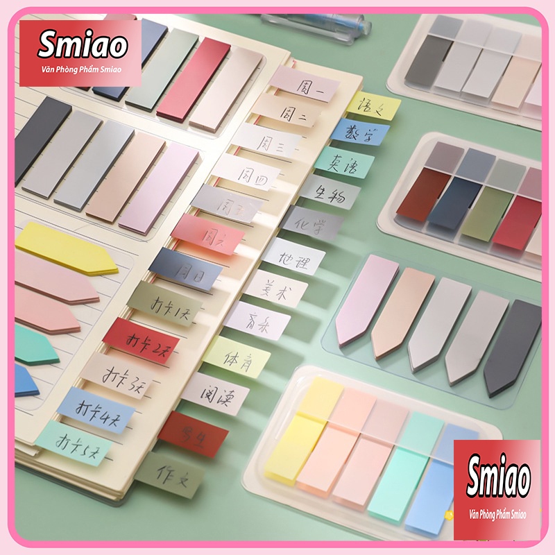Giấy note đánh dấu sách dễ thương giấy dán ghi chú đánh dấu trang sách văn phòng phẩm phong cách Hàn Quốc GN02