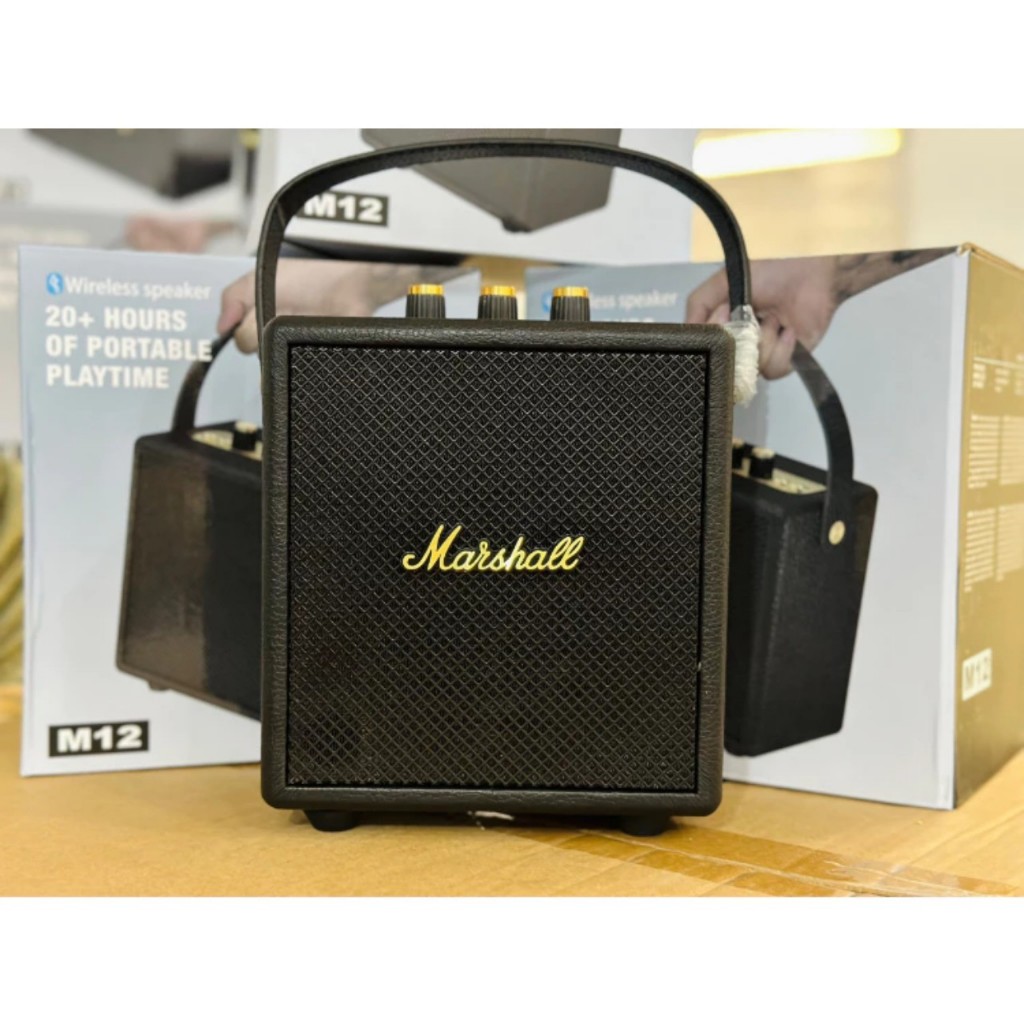 Loa Bluetooth Marshall M12 phiên bản Stockwell II mới nhất,loa mini không dây bass âm thanh lớn cực đỉnh