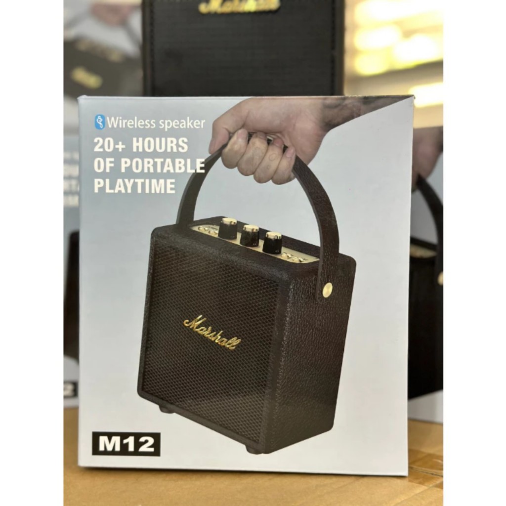 Loa Bluetooth Marshall M12 phiên bản Stockwell II mới nhất,loa mini không dây bass âm thanh lớn cực đỉnh