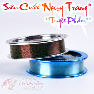 Cước câu cá CHẮC VÔ ĐỊCH -  Sợi CARBON xoắn 50m - Câu tay, câu máy, câu đơn, câu đài, lăng-xê, lục, lure...