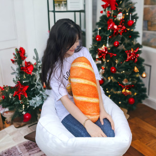 Gấu Bông Bánh Mì 3D 50cm chất liệu vải nhung mền mịn Đáng Yêu CHO BÉ