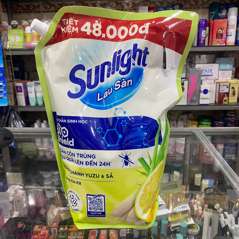 Nước Lau Sàn Sunlight Tinh Dầu Thảo Mộc Hương Chanh Sả Dạng Túi 3.4 Kg